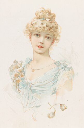 Portrait of a Woman II by Louis Prang & Co.