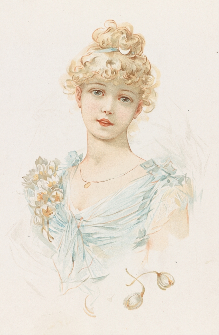 Portrait of a Woman II by Louis Prang & Co.