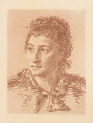 Portrait of a woman of the Brignoles family by Paul Adolphe Rajon