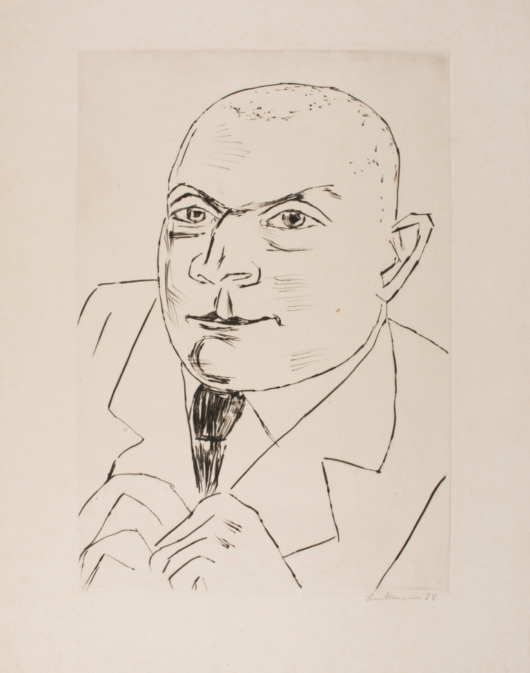 Portrait of Baron Simolin II by Max Beckmann