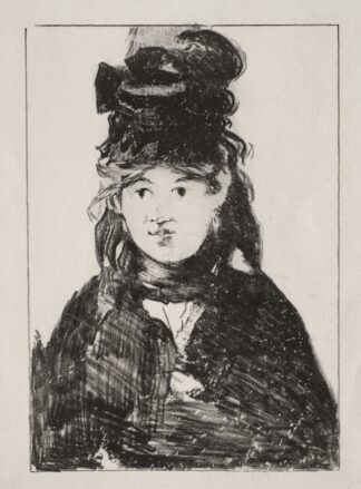 Portrait of Berthe Morisot by Édouard Manet