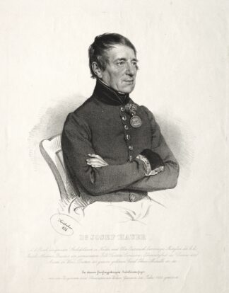 Portrait of Dr. Jospeh Hauer by Josef Kriehuber