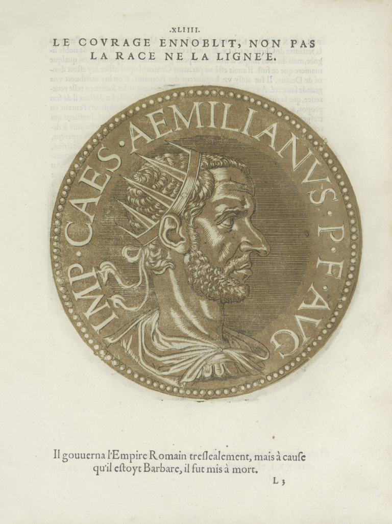 Portrait of Emperor Aemilianus by Hubert Goltzius