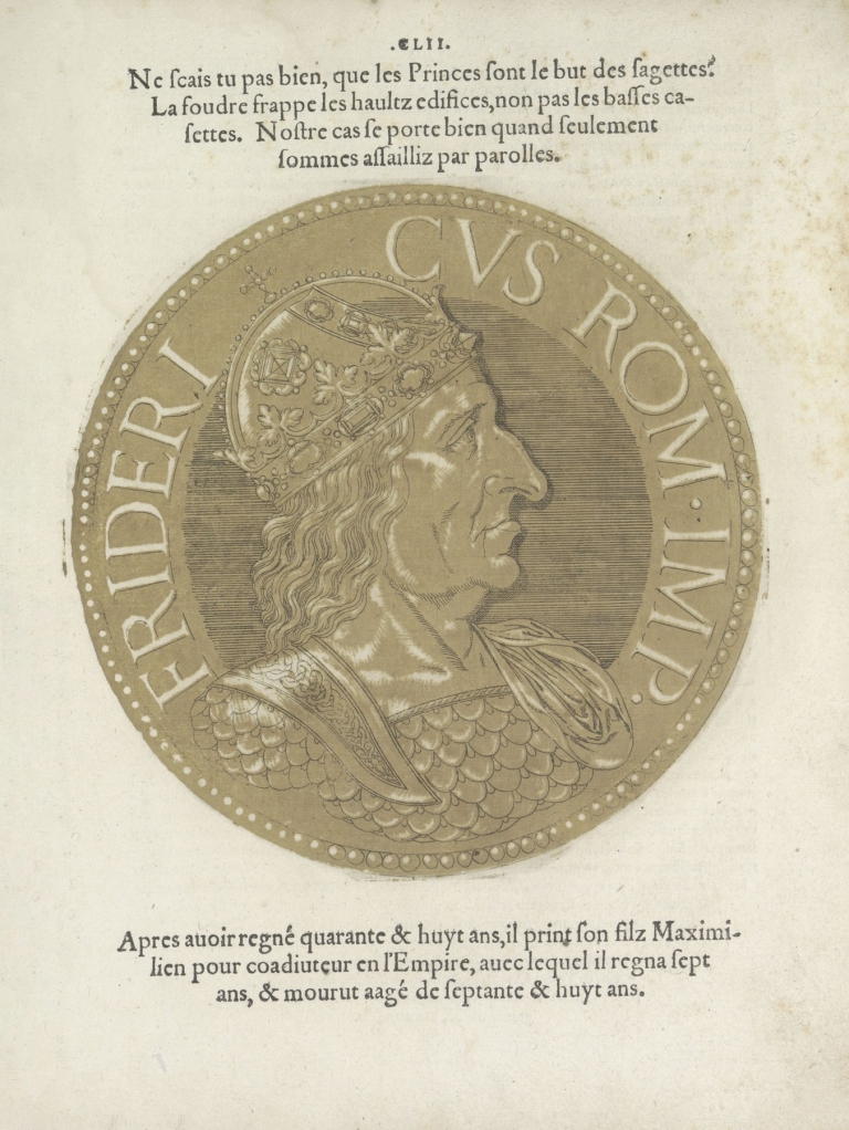 Portrait of Emperor Frederik III by Hubert Goltzius