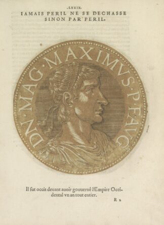 Portrait of Emperor Magnus Maximus by Hubert Goltzius
