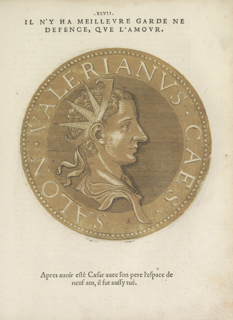Portrait of Emperor Salonius by Hubert Goltzius