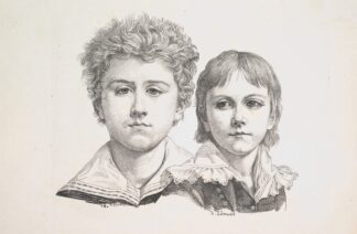 Portrait of the Rabe Children; Hermann, age 14 and Edmond, age 7 by Johann Gottfried Schadow