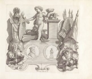Portret van Agostino Barbarigo en de personificatie van Ambitie by Robert van Audenaerde