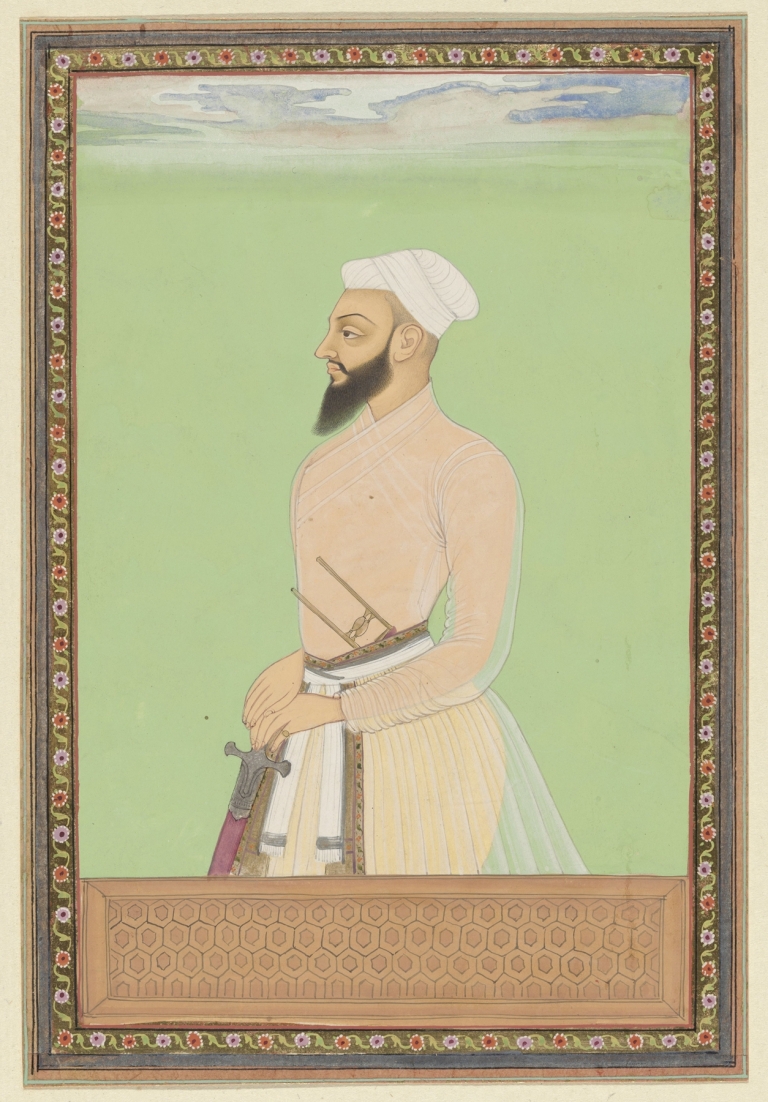 Portret van Bahlul-khan, de opperbevelhebber van Sultan Sikander, die thans heerser van Bijapur is by Anonymous