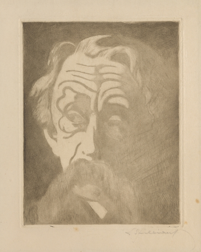 Portret van Emile Verhaeren by Léon Spilliaert