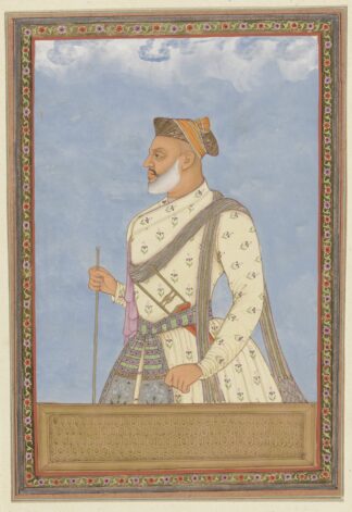 Portret van Shah Mirza ten tijde van Sultan Abul Hasan by Anonymous