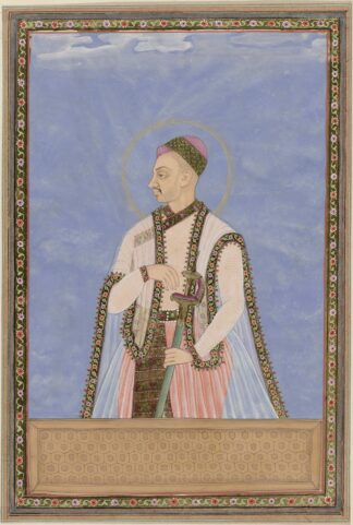Portret van Sultan Muhammad-Quli, zoon van Muhammad-Quli Padsha na zijn vader heeft hij over Golconda geregeerd by Anonymous