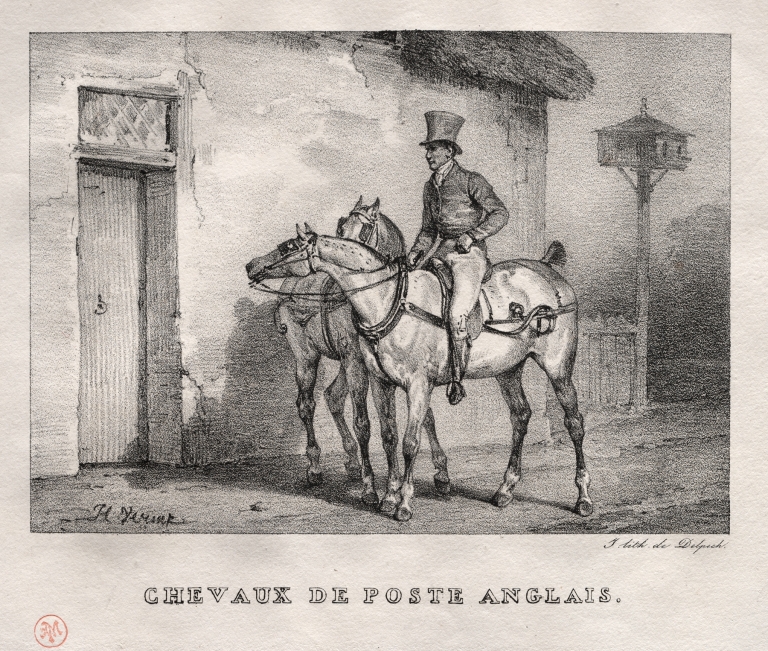 Postal Horses by Horace Vernet