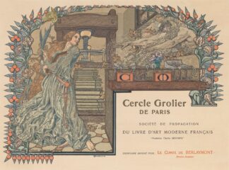 Poster for Cercle Grolier de Paris by Carlos Schwabe
