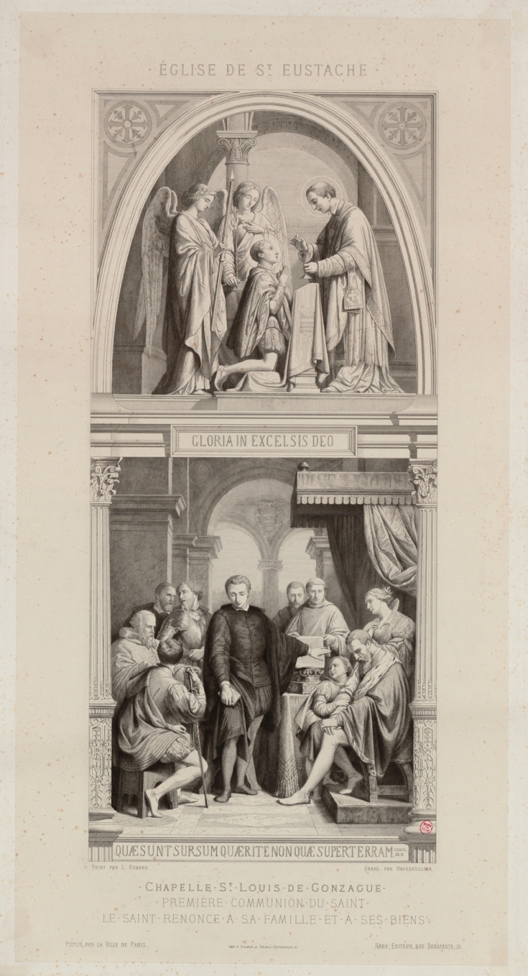 Première Communion du Saint Le Saint renonce à sa famille et by William Haussoullier