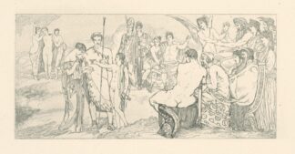 Prijatie Psyché na Olympe by Max Klinger