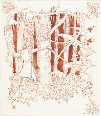 Prince Charming In The Forest by Walter Crane