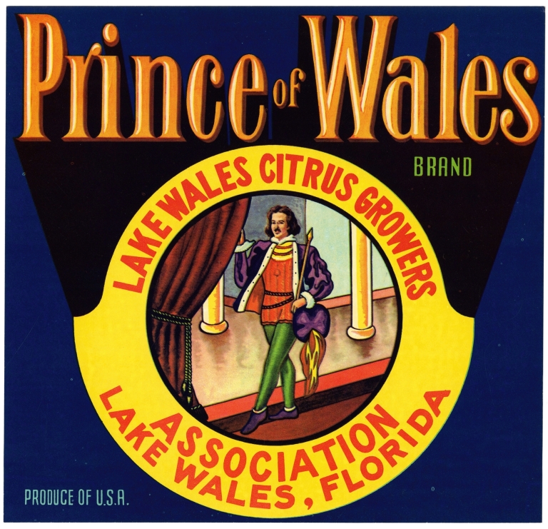 Prince of Wales Brand Citrus Label by Anonymous