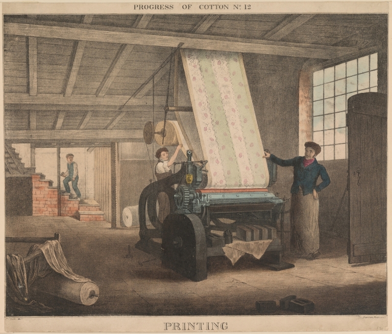 Progress of Cotton; #12 Printing by James Richard Barfoot