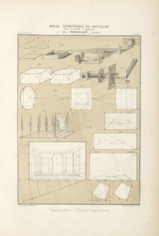 Projections obliques–Elément de perspective linéaire. by Jules Verdellet