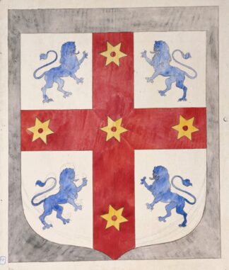 Projet de vitrail civil; blason by Prosper Lafaye