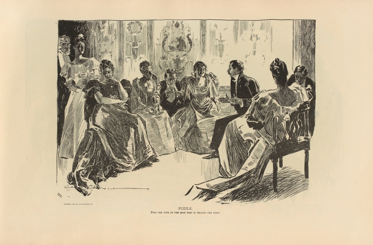 Puzzle. Find the wife of the man who is telling the story by Charles Dana Gibson