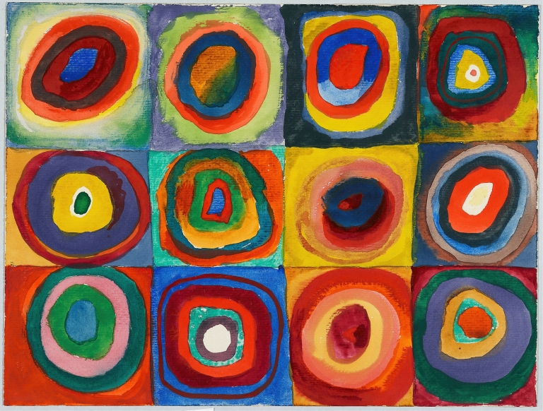 Quadrate mit konzentrischen Ringen by Wassily Kandinsky