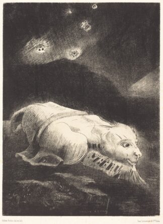 Quand s’eveillait la Vie au Fon de la matiere obscure by Odilon Redon