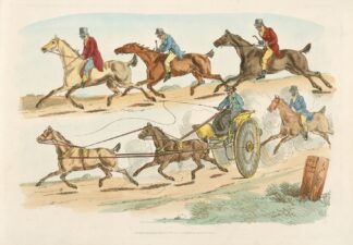 Race with a carriage by Henry Thomas Alken