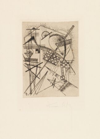 Radierung für die ‘Deutsche Kunstgemeinschaft’ by Wassily Kandinsky