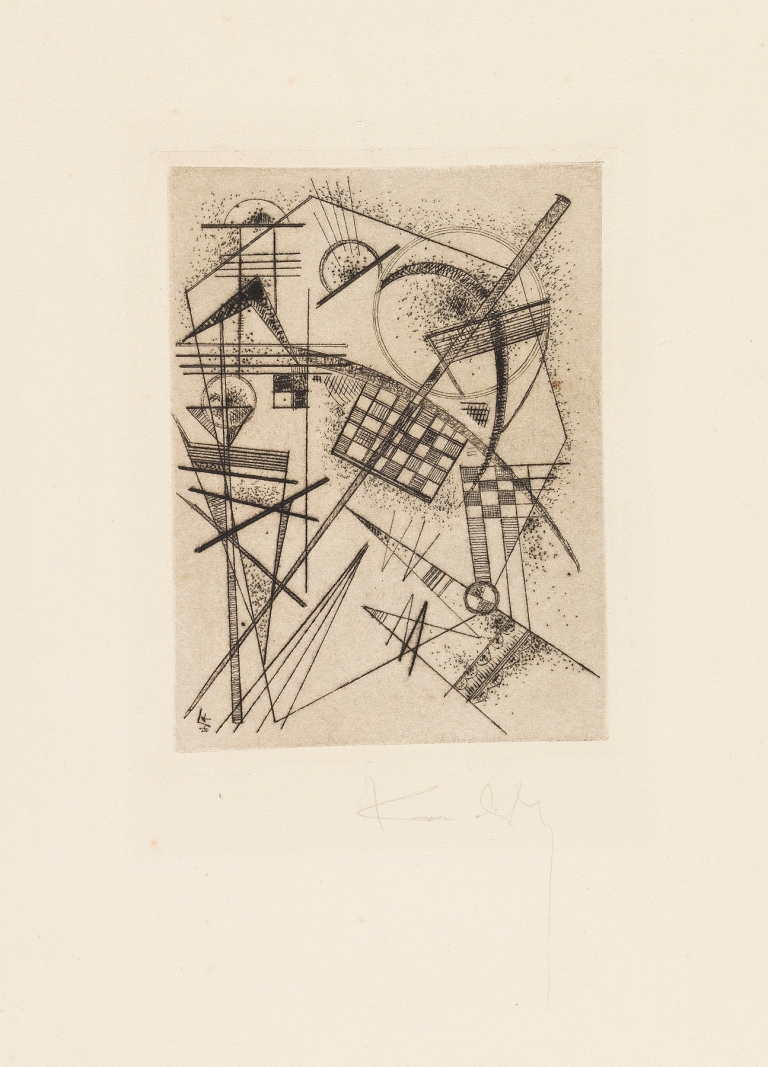 Radierung für die ‘Deutsche Kunstgemeinschaft’ by Wassily Kandinsky