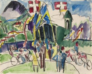 Radrennen by Ernst Ludwig Kirchner