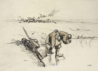 Rafraîchissement à l’étang by Georges Goursat (Sem)