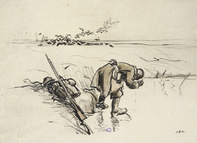 Rafraîchissement à l’étang by Georges Goursat (Sem)