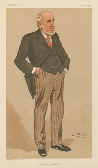 Railway Officials – ‘a Railway Director’. Mr. Charles Grey Mott. 14 June 1894 by Leslie Matthew Ward