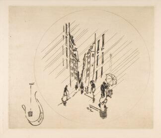 Rain by Félix Bracquemond