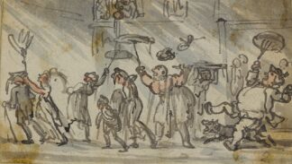 Rainstorm by Thomas Rowlandson