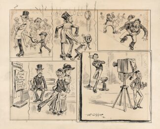 Reflections at the rink by Frederick Burr Opper