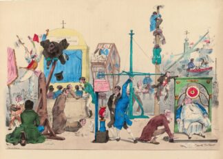 Rejouissances des Champs-Elysées by J. J. Grandville
