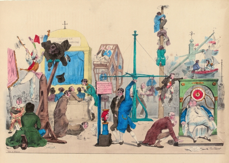 Rejouissances des Champs-Elysées by J. J. Grandville