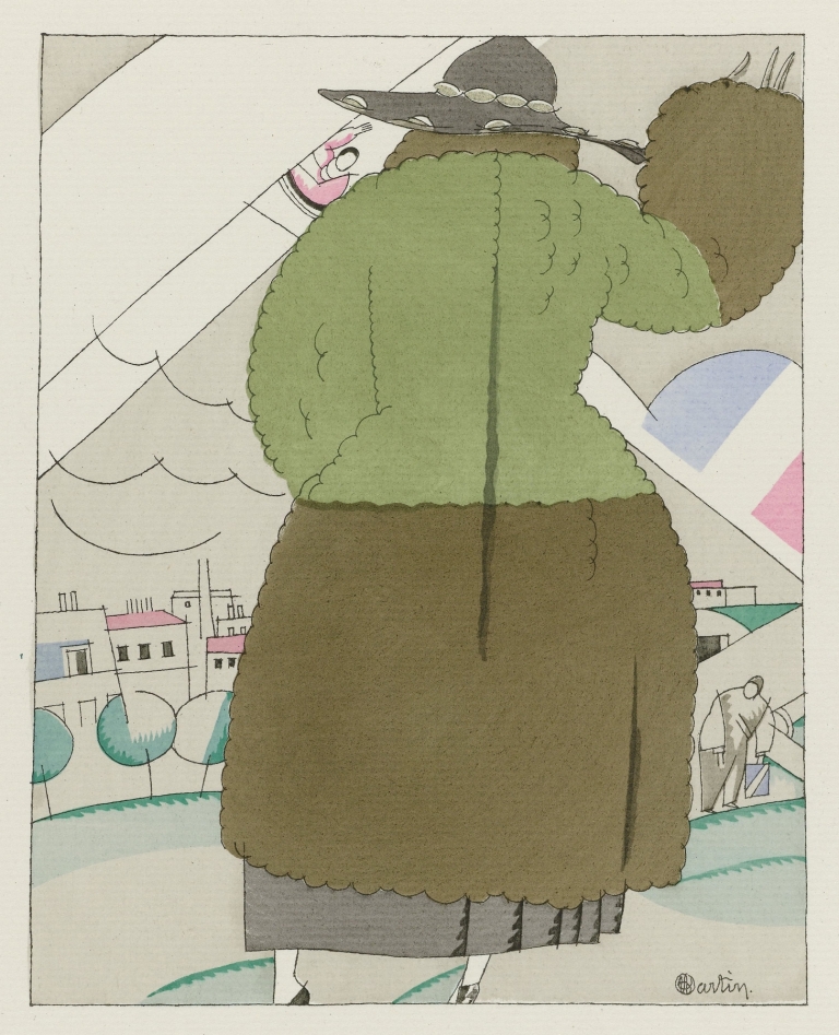 Relation ; Manteau de sports, de Paul Poiret by Charles Martin