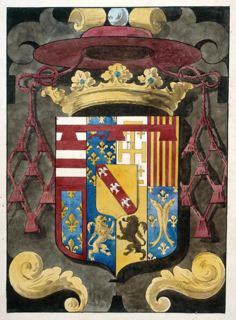 Relevé pour un panneau de vitrail héraldique by Prosper Lafaye