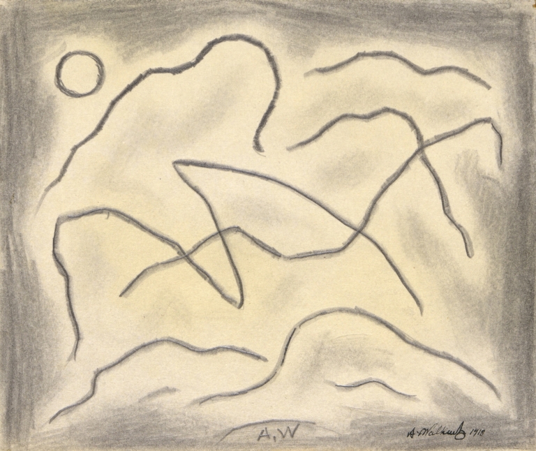 Rhythmic Lines; Dance Abstraction by Abraham Walkowitz