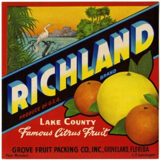 Richland Brand Citrus Label by Anonymous