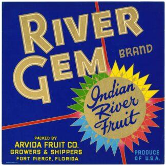 River Gem Brand Citrus Label by Anonymous