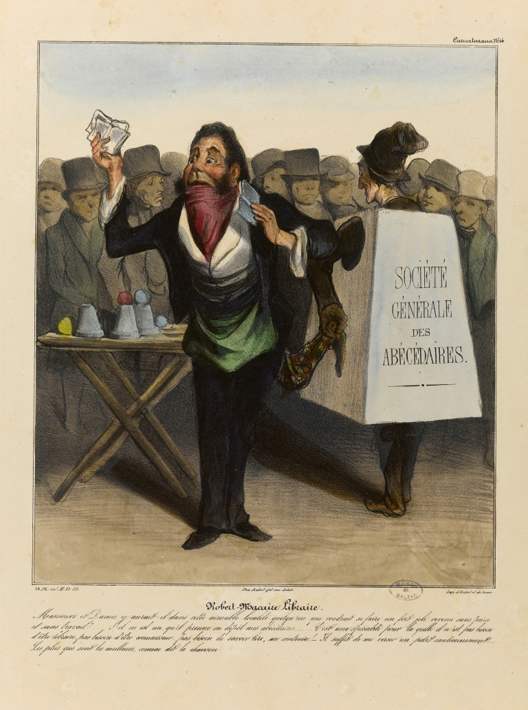 Robert Macaire libraire by Honoré Daumier