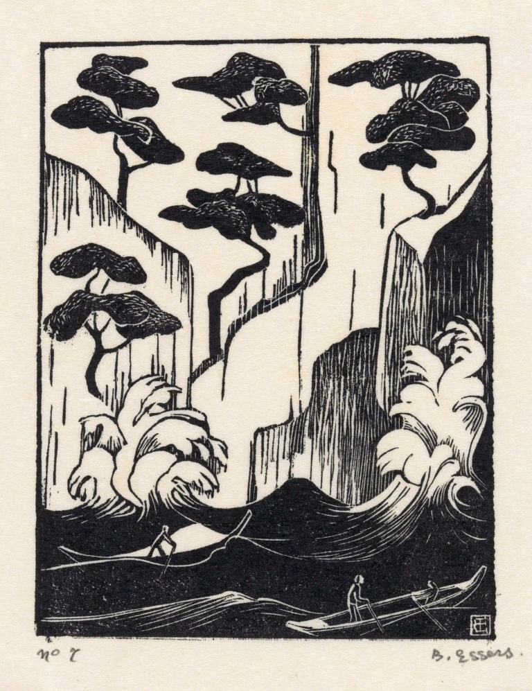 Rotskust bij Santa Margherita Ligure by Bernard Essers