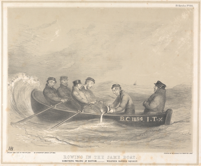 Rowing in the Same Boat: Something Wrong at the Bottom… Weather Rather Squally by John Doyle