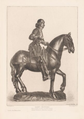 Saint George on horseback by Henri-Charles Guérard