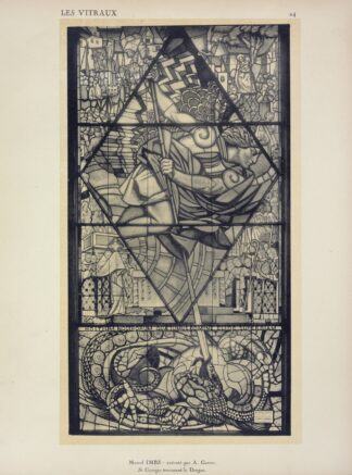 Saint-Georges terrassant le dragon, au Pavillon du Vitrail by Jacques Gruber